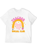 Teacher Social Club Black Graphic T-Shirt