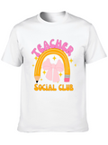 Teacher Social Club Black Graphic T-Shirt