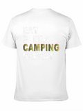 Eat Sleep Camping Repeat Black T-Shirt