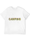 Eat Sleep Camping Repeat Black T-Shirt
