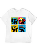 Pop Art Dogs T-Shirt - Stylish Pet Lover Apparel