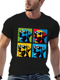Pop Art Dogs T-Shirt - Stylish Pet Lover Apparel