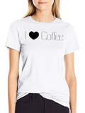 I Heart Coffee Black T-Shirt