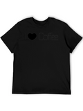 I Heart Coffee Black T-Shirt