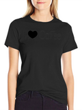 I Heart Coffee Black T-Shirt