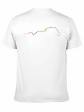 Rainbow Horse Outline Black T-Shirt