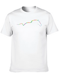 Rainbow Horse Outline Black T-Shirt