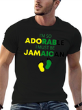 Adorable Jamaican Baby Footprint T-Shirt