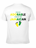 Adorable Jamaican Baby Footprint T-Shirt