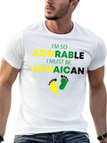 Adorable Jamaican Baby Footprint T-Shirt