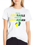 Adorable Jamaican Baby Footprint T-Shirt