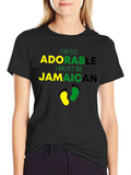 Adorable Jamaican Baby Footprint T-Shirt