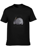 Silver Fox Rabbits Black T-Shirt