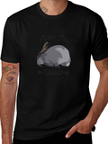 Silver Fox Rabbits Black T-Shirt