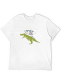 Pirate Shark Riding Dinosaur T-Shirt