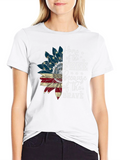 Patriotic Sunflower Graphic Tee